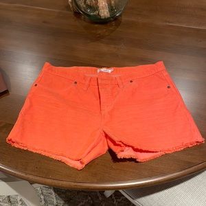 4” Oahu shorts in a melon color. Worn once because they were too big.